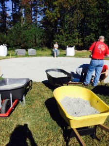 Eagle Scout Project - Warrior Fire-Pit. Materials donated by Lancaster Farms, Belgard and Luck Stone! 